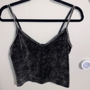 Velvet Crop Tank Top